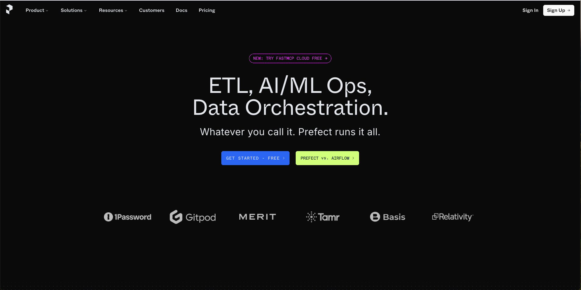 Larger view of Prefect workflow dashboard